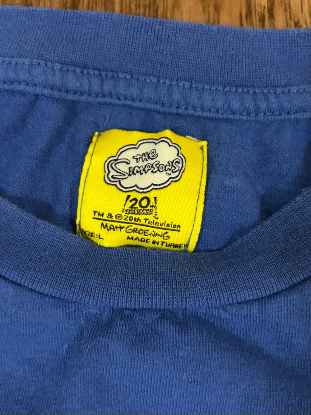 The Simpsons' Kwik-E-Mart Long Sleeve Tee in Royal Blue - Picture 3 of 8